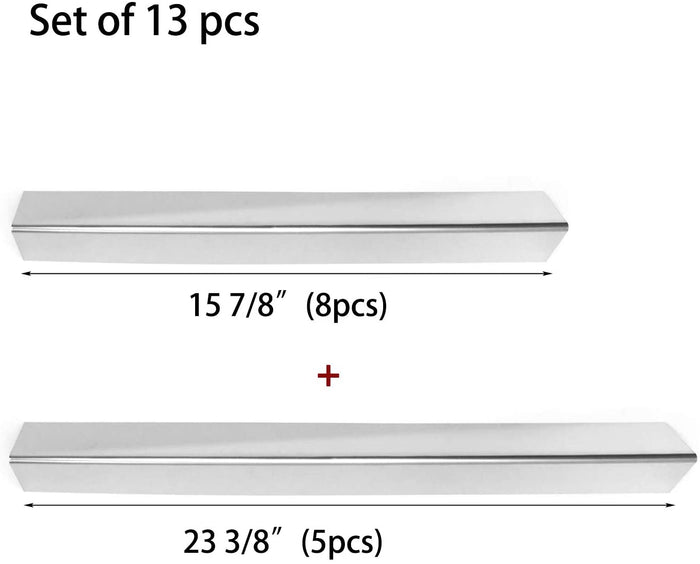 Flavorizer Bars for Weber Genesis 3300, 3500, 5000, 1000, 1300, 2000, 2300 with Side Control Panel