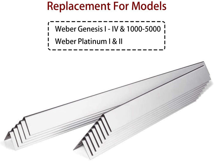 Flavorizer Bars for Weber Genesis Platinum I & II with Side Control Panel