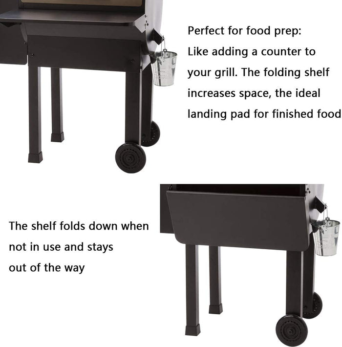 Front Folding Shelf for Traeger Ironwood 650 TFB65BLE, TFB65BLEC, TFB65BLF Wood Pellet Grill Smoker, BAC362, Pellet BBQ Grill Parts