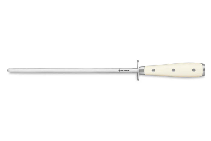 Fusil à aiguiser Wüsthof Classic Ikon blanc grain standard 26cm