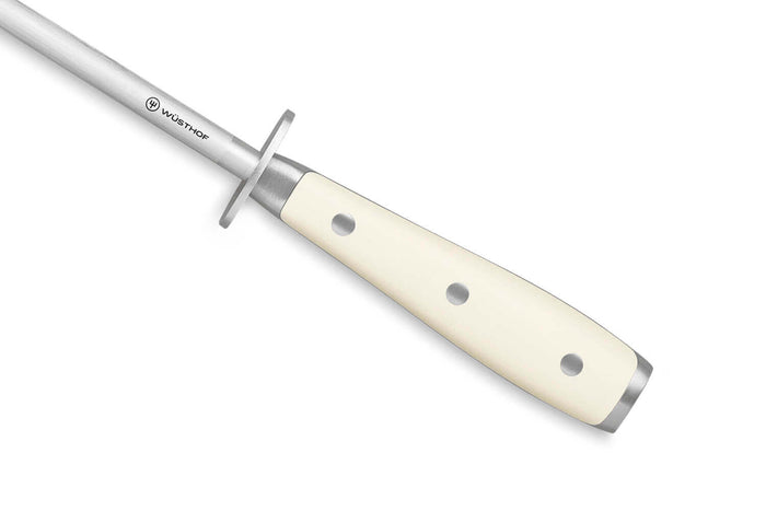 Fusil à aiguiser Wüsthof Classic Ikon blanc grain standard 26cm