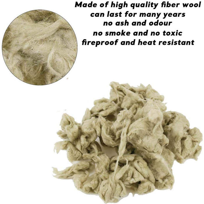 Universal Rock Wool Glowing Embers Fireplace Firepit Accessories 6 Oz