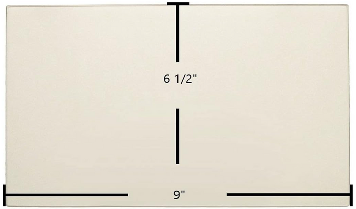Glass for Buck Stove 9" x 6 1/2"