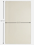Glass for Buck Wood Stove Bay Side Glass (3-1/2" x 11-3/16"): PG27BSGL-AMP