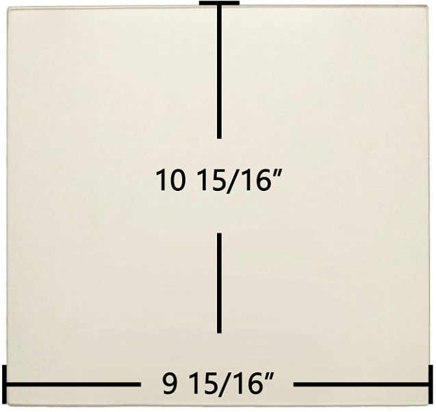Glass for Drolet Compak Wood Stove, 9 15/16" x 10 15/16"