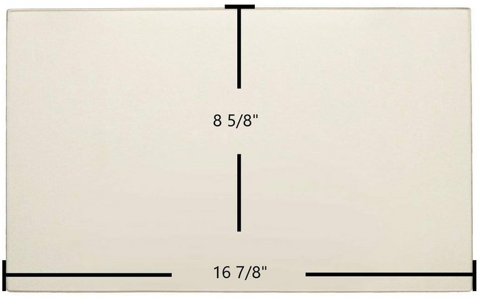 Glass for Drolet Escape 1400, 1400i Wood Stove, 16 7/8" x 8 5/8"