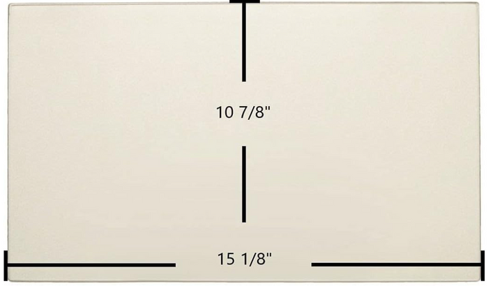 Glass for Drolet HeatPro Wood Burning Furnace, 15 1/8" x 10 7/8"