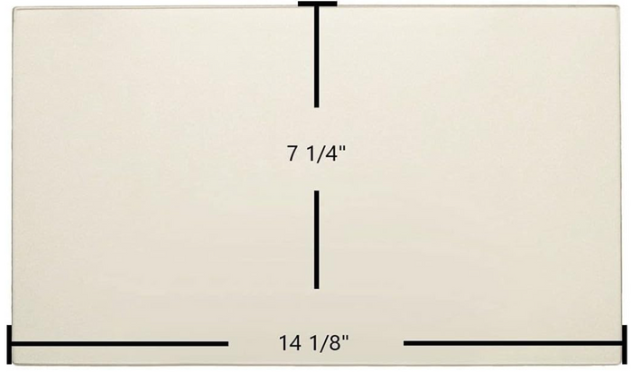 Glass for Drolet Royal Comfort I, Royal Comfort II, 14 1/8" x 7 1/4"