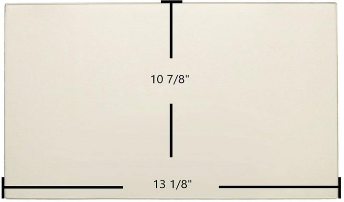 Glass for Drolet Tundra, Tundra II, Heatmax, Heatmax II, Heatpack Wood Furnace Stove, 13 1/8" x 10 7/8"