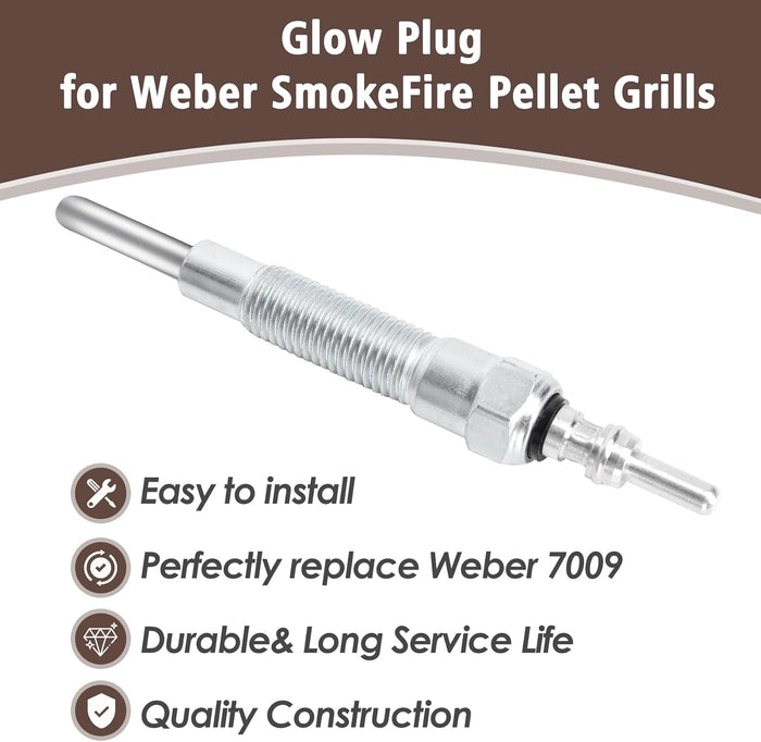 Glow Plug 7009 for Weber SmokeFire EX4, EX6, EPX6 Wood Pellet Grills