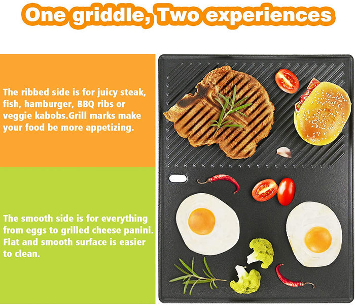 Grate and Griddle Kit for Nexgrill 730-0830HM, 730-0830HR, 730-0830MC, 730-0830MB, 730-0830MG Gas Grills