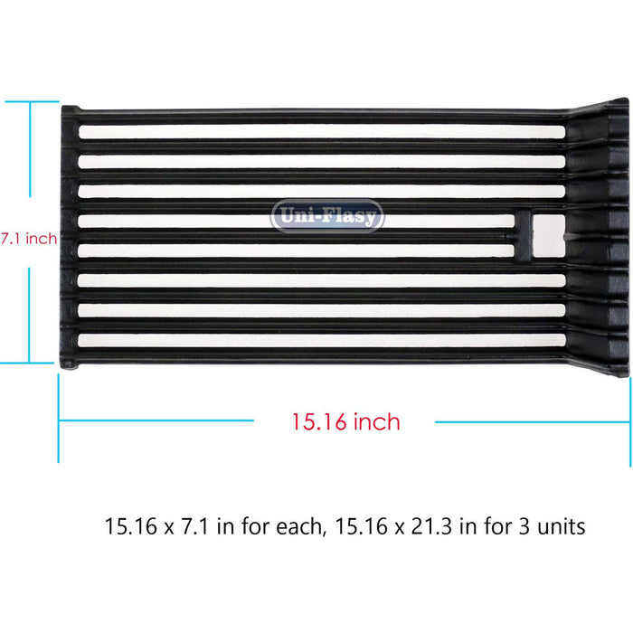 Broilmaster 15.16" Cast Iron Grill Cooking Grates Dimension 3 Pack