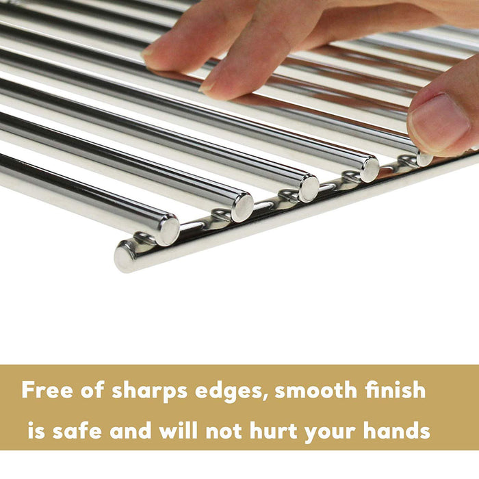 Grates for Nexgrill 720-0783, 720-0783E, 720-0783A, 720-0783B, 720-0783C, 720-0783E, 720-0783H, 720-0783W, 720-0783S 4 Burner Gas Grills, 17 X 26.4''