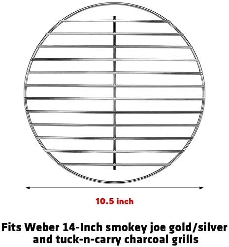 Grates, Thermometer Set for 14 Inch Smokey Joe/Smokey Joe Silver and Gold and Tuck-n-Carry Grills