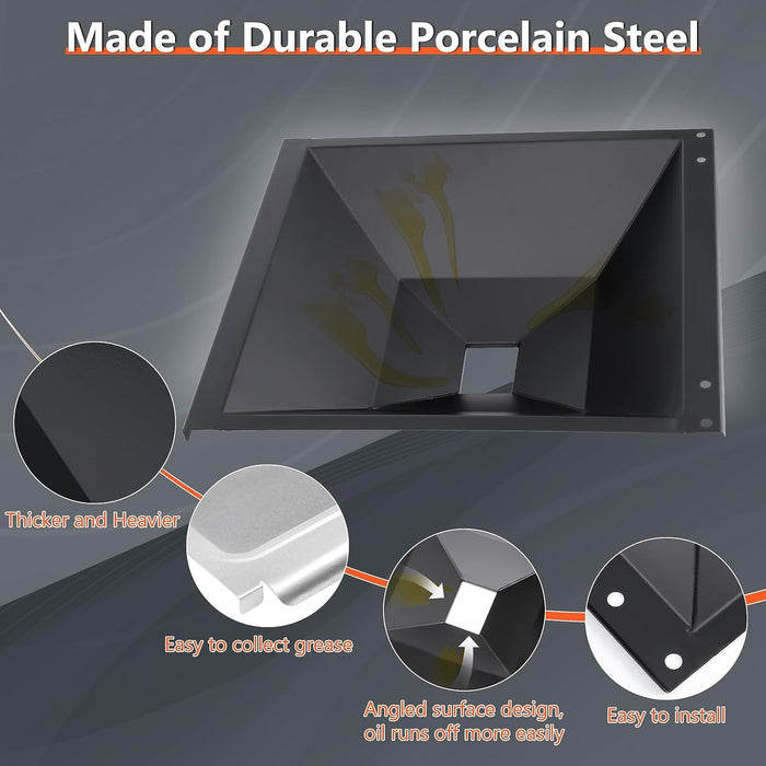 Grease Bottom Tray 66035 and Catch Pan 67047 Kit for Weber Genesis II 200 Series, Genesis II E/S-210, Genesis II LX E/S-240 Models 2017 and Newer