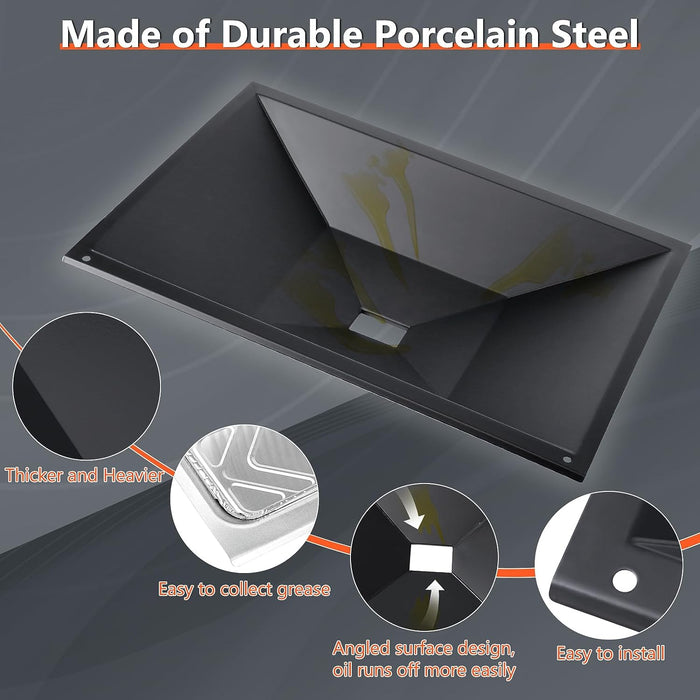 Grease Bottom Tray 66036, Catch Pan and Liners Kit for Weber Genesis II 300, 310, 315, 325, 335, 340 Series Models 2017 and Newer
