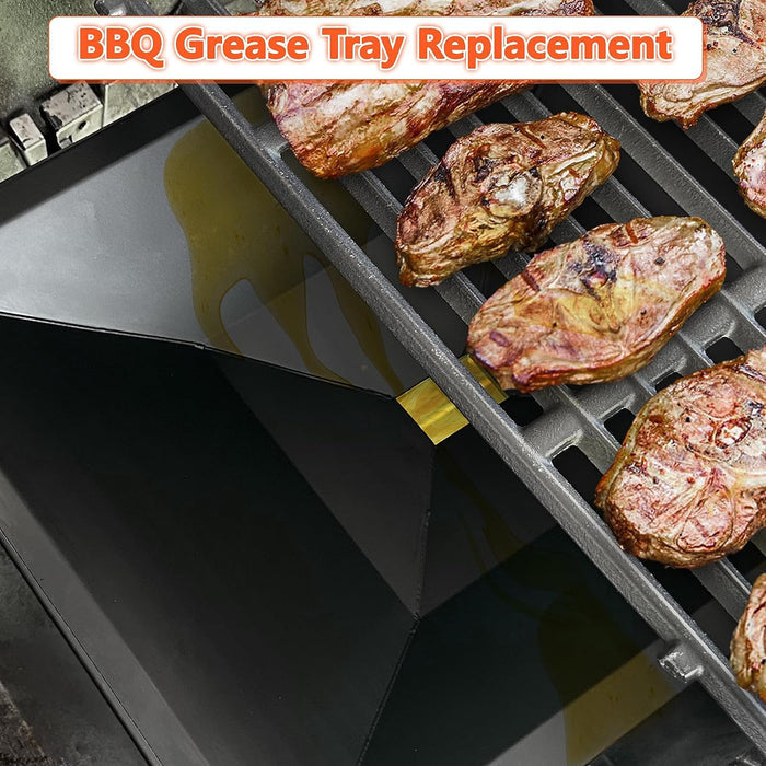 Grease Tray 66036, 18.1"x13.34"x3.87", Catch Pan and Liners Kit for Weber Genesis II 300, 310, 315, 325, 335, 340 Series Models 2017 and Newer