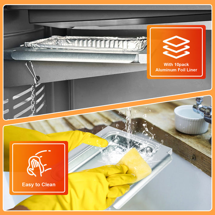 Grease Bottom Tray 69803, Drip Pan and Liners Kit for Weber Spirit 200, 210, 220 Series Models 2013 and newer Gas Grills