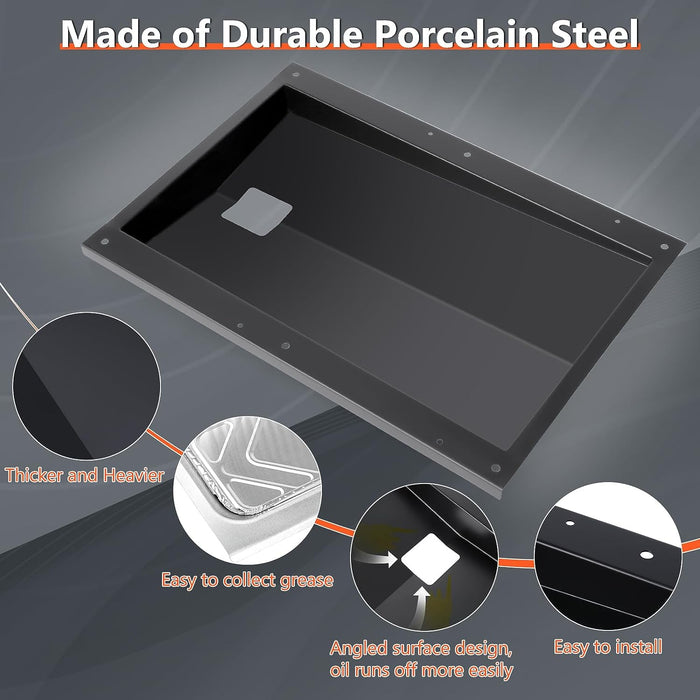 Grease Bottom Tray 69804, Drip Pan and Liners Kit for Weber Spirit 300, 310, 315, 320, 330, 335 Series Models 2013 and Newer Gas Grills