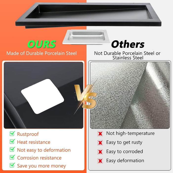 Grease Bottom Tray 91354 and Catch Pan 67047 for Weber Spirit 300 Series 310 and 320 Models 2009 to 2012