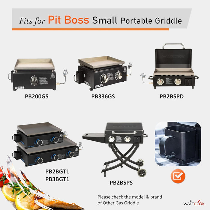 Grease Drip Pan Liner for Pit Boss PB336GS and PB200GS Portable Flat Top Griddles, Pack of 36