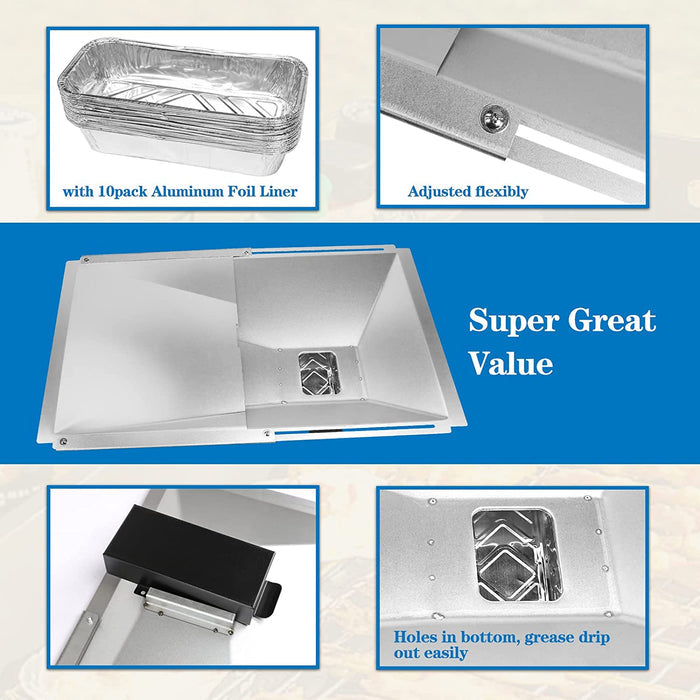 Grease Tray Catch Pan Foil Liner Kit for Nexgrill 2 - 4 Burner Gas Grills