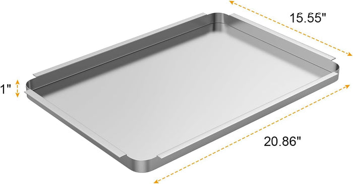 Grease Tray Liner for Bull 30" Grills, Stainless Steel Grease Drip Pan 24268