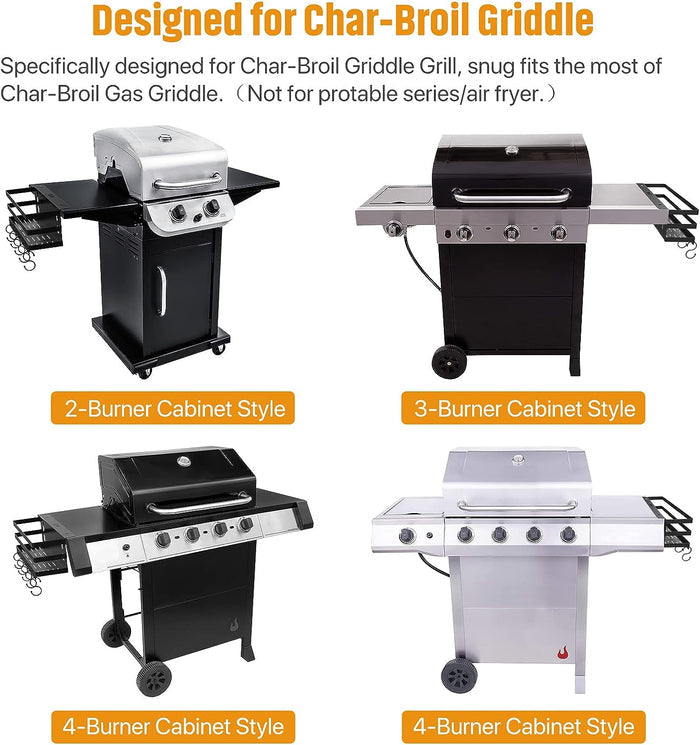 Griddle Caddy Storage Box for most Char-Broil 2/3/4 Cabinet Style Gas Griddles, with an Allen Key