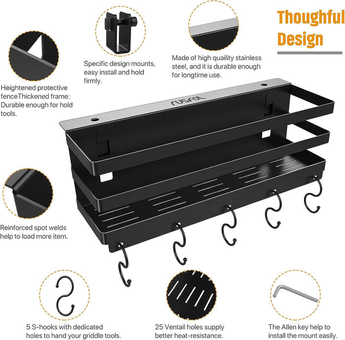 Griddle Caddy Storage Box for most Char-Broil 2/3/4 Cabinet Style Gas Griddles, with an Allen Key