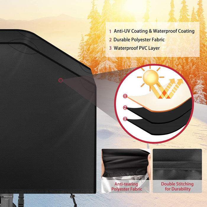 Griddle Cover fits Blackstone 28 Inch Flat Top Grill Griddle Station, Waterproof Polyester BBQ Cover