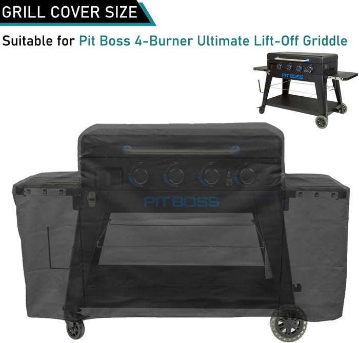 Griddle Cover for Pit Boss PB4BGD2 10782 4 Burner Ultimate Lift-Off Griddle Grill
