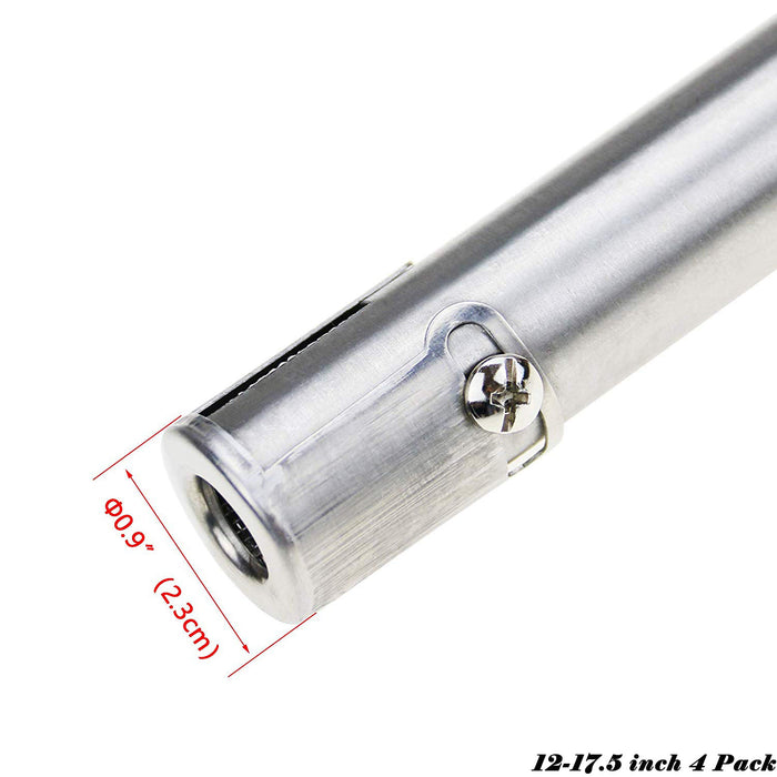 MASTER FORGE 12"-17.5" & 14.09"-20.39" Grill Burners Stainless Steel Replacement Parts