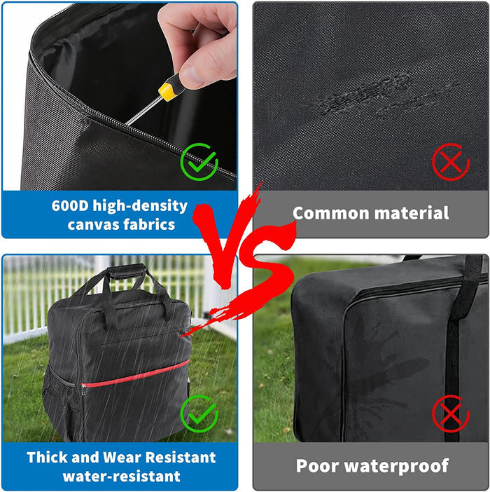 Grill Bag and Backpack Kit for Blackstone 17" Griddles with Hood Lid and Stand, Griddle Storage Cover