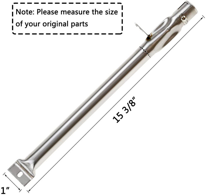 Grill Burner Kit for BBQ Pro BQ05041-28 BQ51009 BQ0504128 etc, 4 Pcs 15 3/8" x 1", Grill Replacement Parts