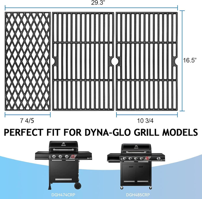 Grill Cooking Grate for Dyna Glo DGH474CRP, DGH474CRN, DGH481CRN, DGH483CRP, DGH481CRP, DGH485CRP 5 Burner Grills