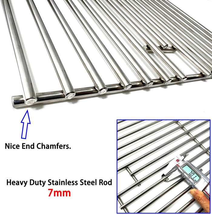 Grill Cooking Grates for Nexgrill 720-0032, 720-0033, 720-0336, 720-0336B, 720-0061, 720-0061-LP, 720-0077 etc, Stainless Steel Replacement Parts