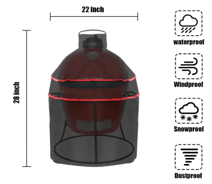 Grill Cover, 22 Inch BBQ Cover Grill Covers for Minimax & Small Big Green Egg