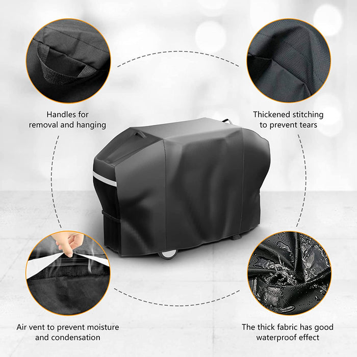 Grill Cover 60W x 24D x 44H fits 3 to 5 Burners Gas Grills