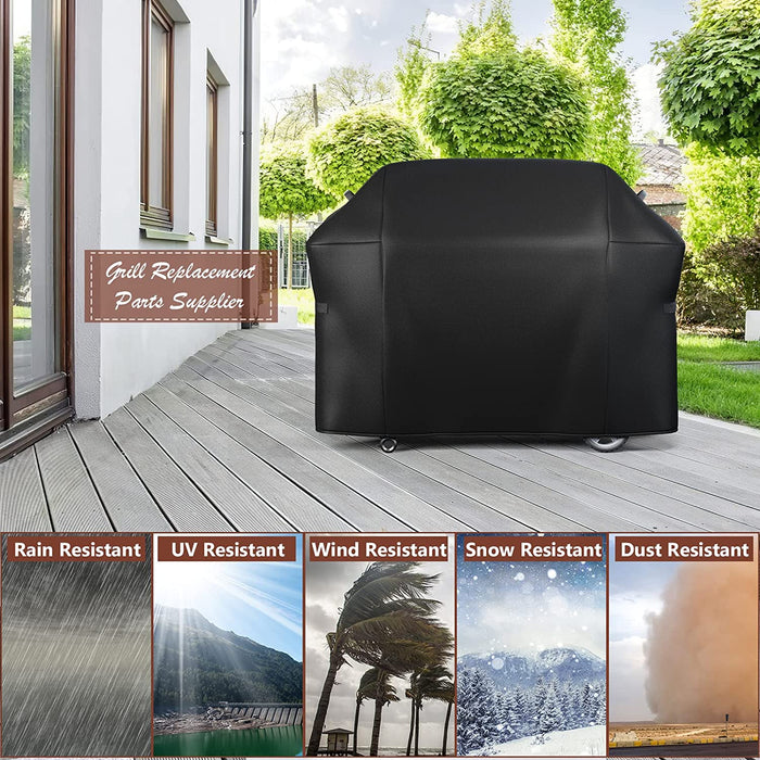 Grill Cover 7131 65W X 25D X 44.5H fits all Weber Genesis II 4 Burner Grills, Char-Broil Performance 6 Burner Grills