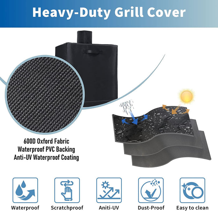Grill Cover 73351 for Pit Boss 5 Series Vertical Smoker (PBV5PW1), Black
