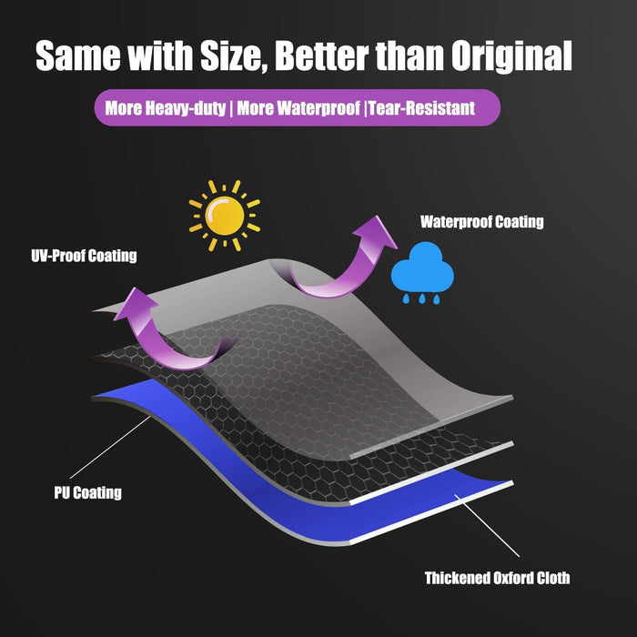 Grill Cover Fit Dyna-Glo DGSS1382VCS-D and DGSS1382VCS Vertical Offset Charcoal Smoker Grills