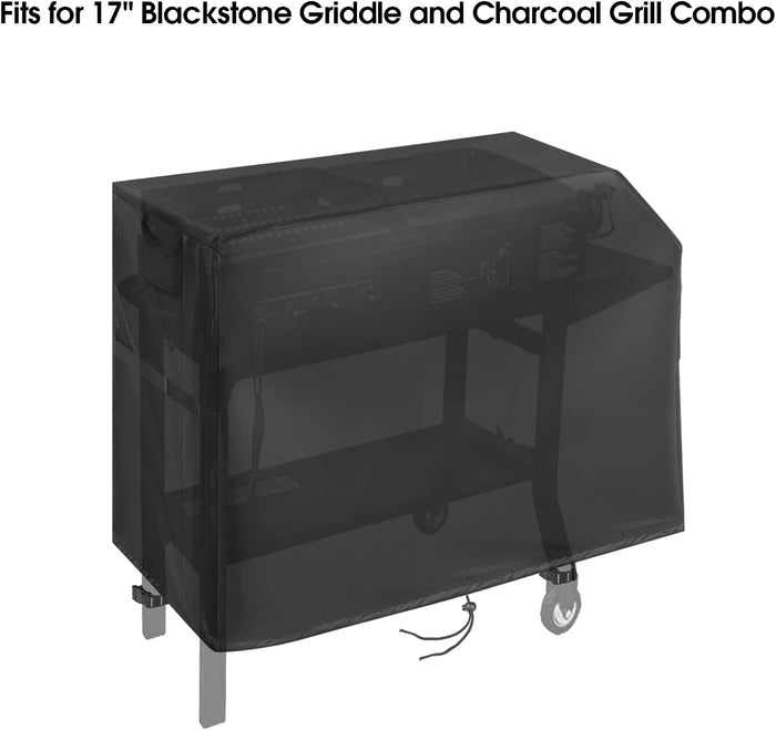 Grill Cover for Blackstone 1819 17 Inch Duo Model Griddle and Charcoal Combo Grill