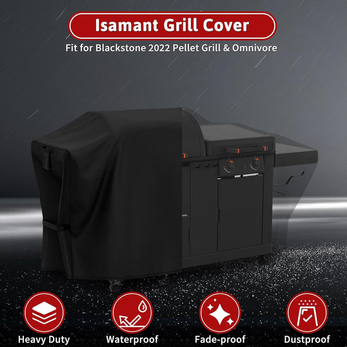 Grill Cover for Blackstone 2022 Pellet Grill Smoker and XL 22" Omnivore Griddle Combo Grill