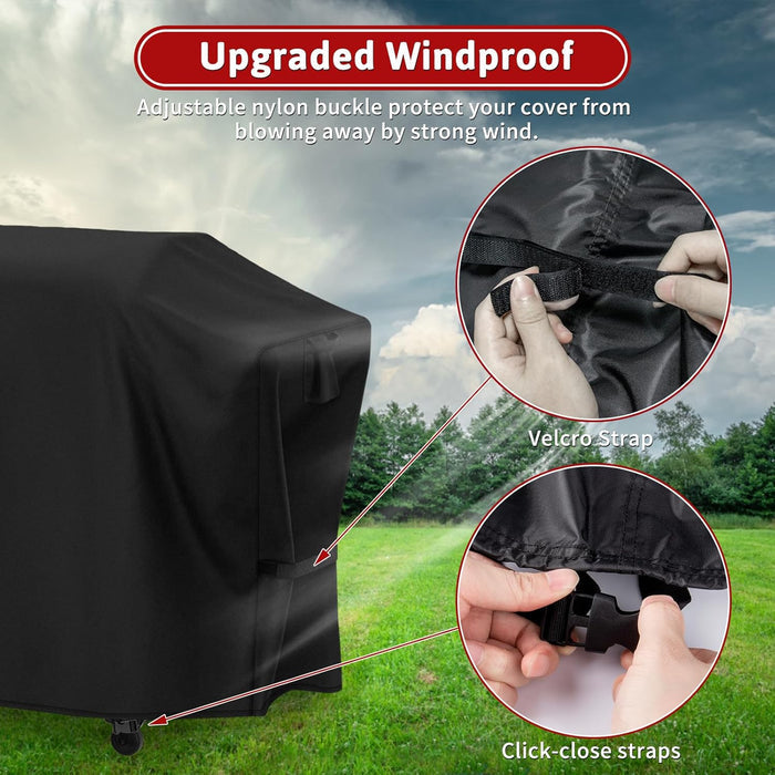 Grill Cover for Blackstone 2022 Pellet Grill Smoker and XL 22" Omnivore Griddle Combo Grill
