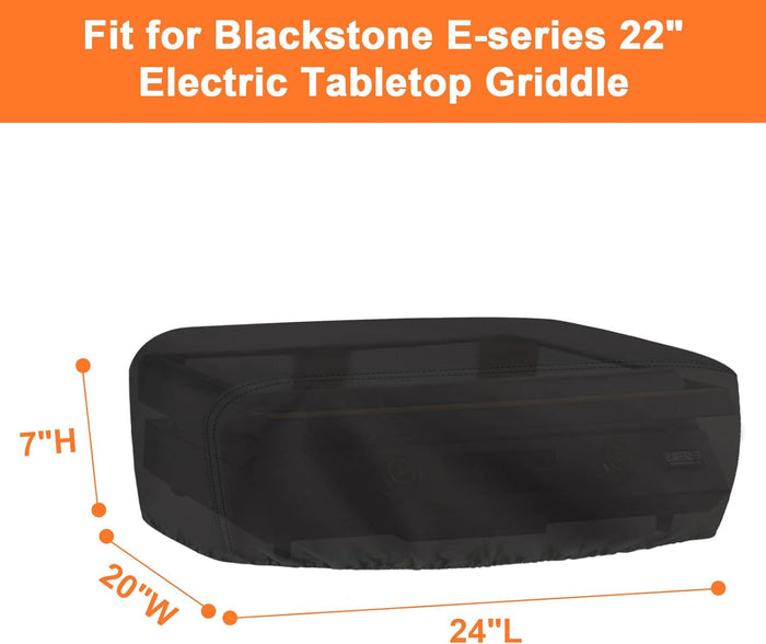 Grill Cover for Blackstone E-Series 22" Electric Tabletop Flat Top Griddles