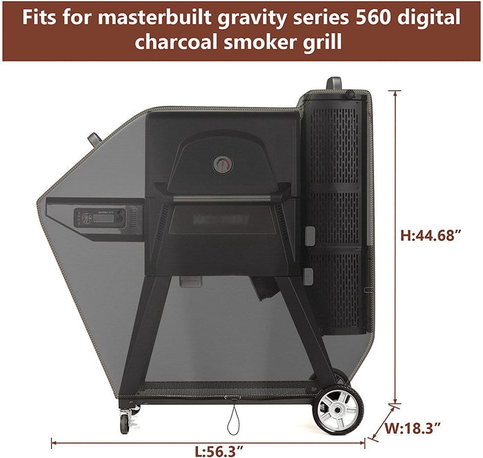 Grill Cover for Masterbuilt Gravity Series 560 Digital Charcoal Grill Smoker, fits model MB20040220, MB20041020