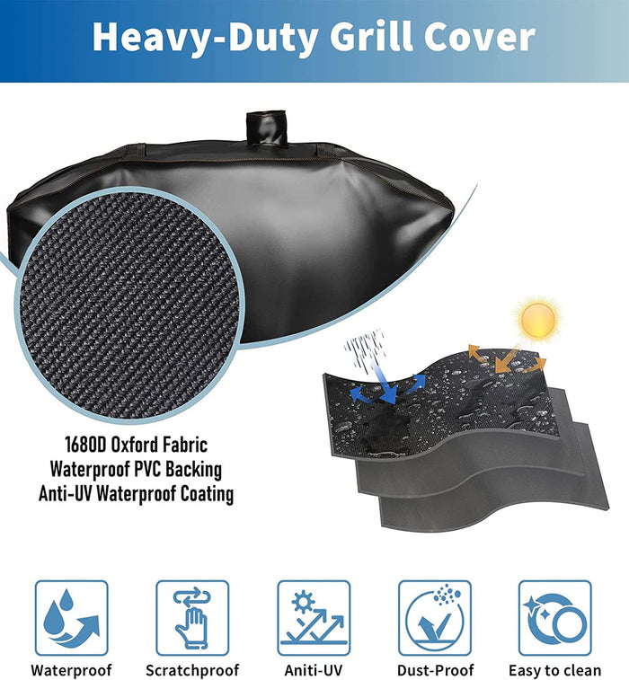 Grill Cover for Pit Boss Memphis Ultimate Pbmemu1, Pbmemu2 Charcoal Gas Combo Grills