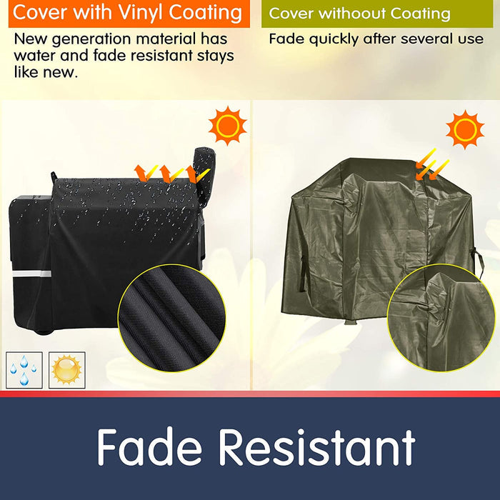 Grill Cover for Traeger Pro 34 Series TFB88PZB Wood Pellet Grill Smoker, BAC380