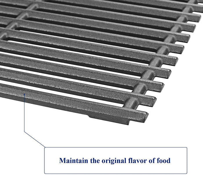 Grill Grates 3 Pcs for Walmart 555179228 Model, 17" x 28-1/2", Cast Iron Grill Replacement Parts