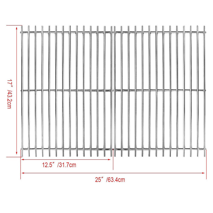 Grill Grates for Broil King Regal XL 962-24, 962-27, 962-44, 962-47, 962-74, 962-77, 962-94, 962-97 Gas Grill
